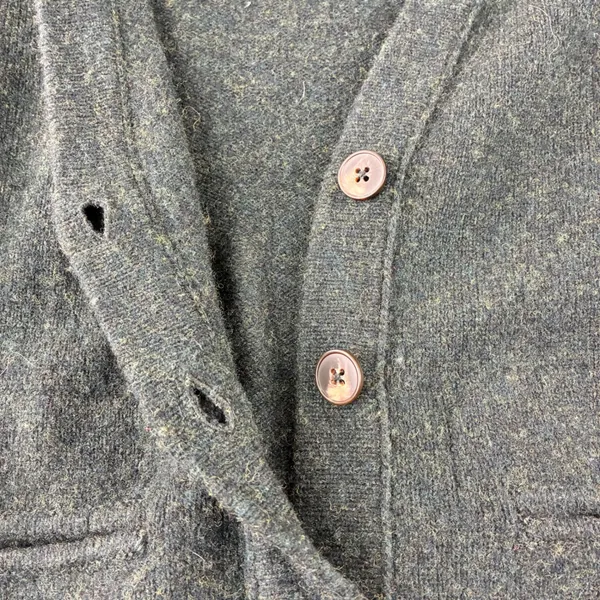 Madewell Cardigan Sweater Womens Small‎ Green Knit Ribbed Open Front Pockets - Image 6