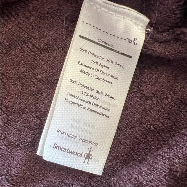 SmartWool Women's Shadow Pine Hoodie Sweater Wool Blend Med Baselayer Textured‎ - Image 9