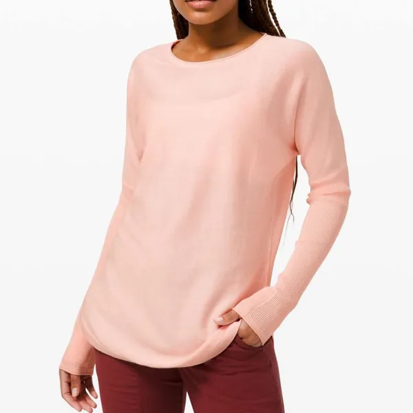Lululemon Take it All In Sweater in Pink Mist Women’s Size 10 - Image 2