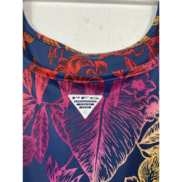 Columbia Freezer III Dress Womens SizeM PFG Tropical Floral Tank Sundress Empire - Image 5