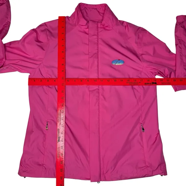Ralph‎ Lauren Golf Medium Pink Womens Full Zip Windbreaker Jacket Embroidered - Image 7