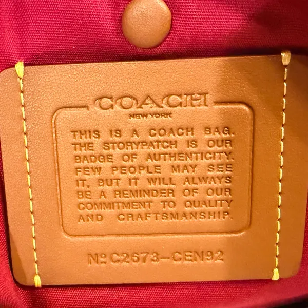 Coach Kisslock Frame Bag 27 Brass Dark Fuchsia CEN92 Leather Handbag Purse NWT - Image 6