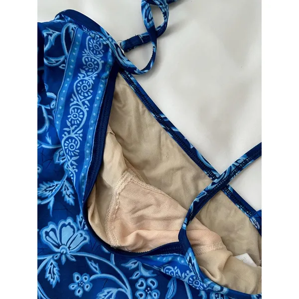 Blue Floral‎ Tankini Top - Image 3