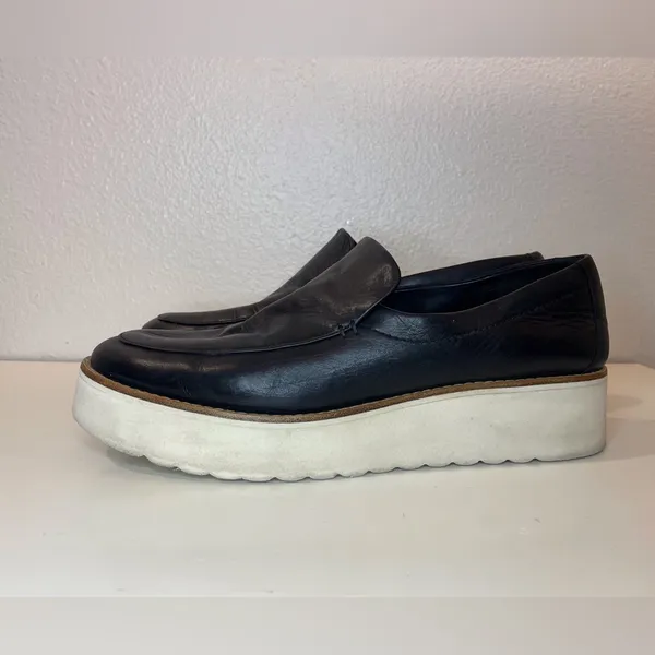 Vince‎ Women's Zeta Slip-On Platform Leather Sneakers Size 10 - Image 4
