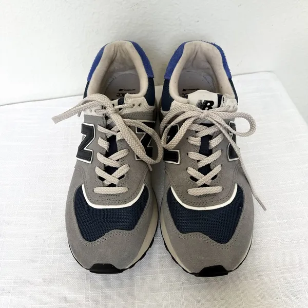 New Balance 574 Legacy Sneakers in Grey and Blue - Image 4