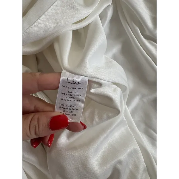 Lulus Romantic Inspiration White Sleeveless Faux-Wrap Maxi Dress Size XS Bridal - Image 11