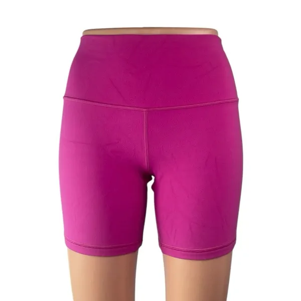 Lululemon Align Purple Vivid Plum High Rise Yoga Workout Athletic Biker Shorts 6 - Image 2