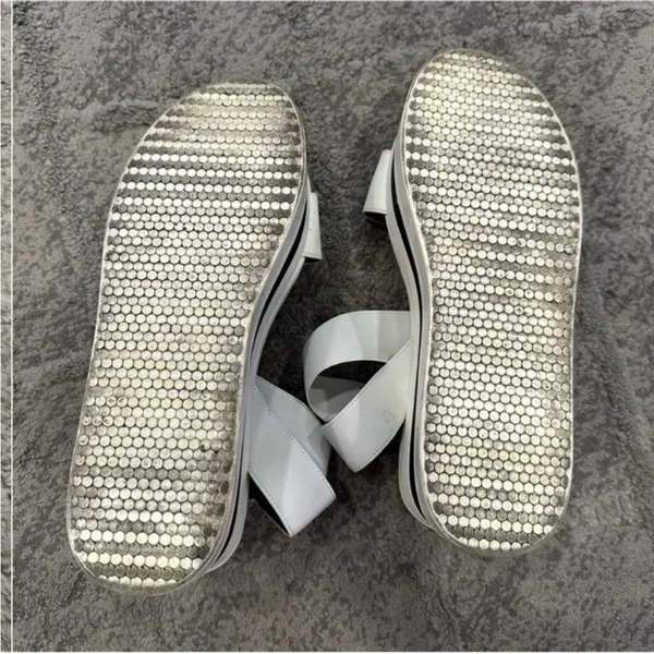 Steve Madden Haze White Platform Sandals 8M - Image 4