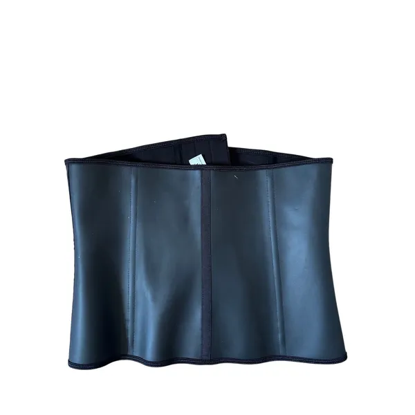 YIANNA Latex Waist Trainer Corset Shapewear Belt Black Size L New Hook Closure - Image 5