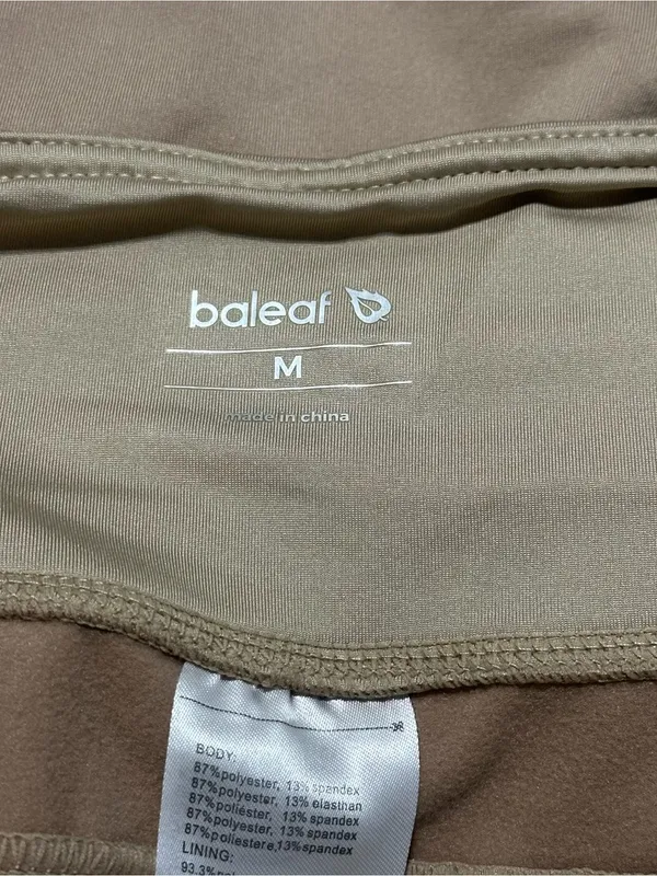 Baleaf Women’s Size Medium Khaki TanHigh Waist Track Joggers Sweat Pants - Image 5