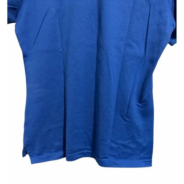 Peter Millar Short Sleeve Button Polo‎ Blue Women's Size Small - Image 6