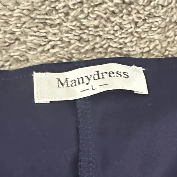 Manydress Elegant Navy Overlay Women’s Dress - Image 7