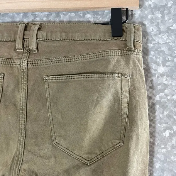 Madewell Garment Dyed Tan/Green Skinny Skinny Ankle Jeans - Size 25 - Low Rise - Image 7