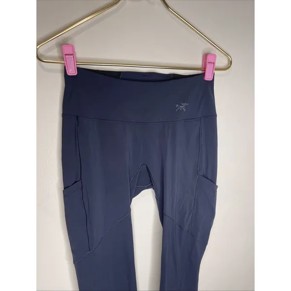 Arc'teryx Oriel Legging 26" Inseam Womens SMALL Pockets Navy Blue Hiking - Image 2