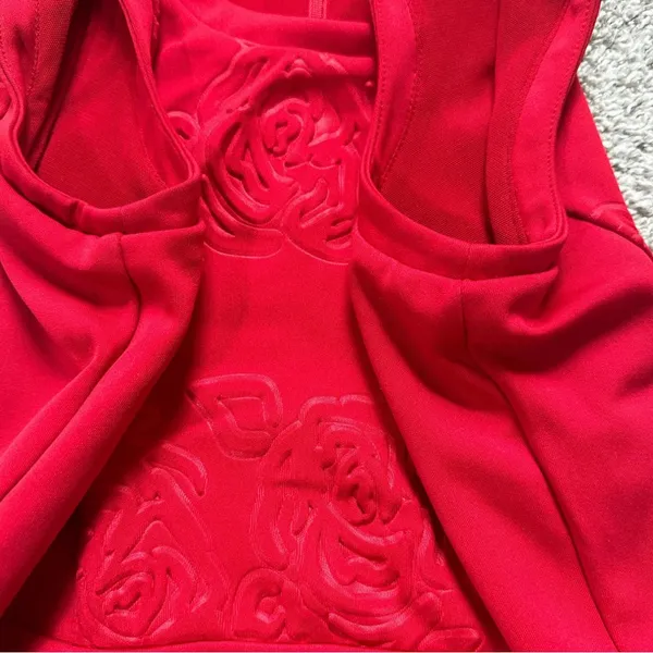 L’ Amour Nanette Lepore Red Sleeveless A-Line Dress - Image 7