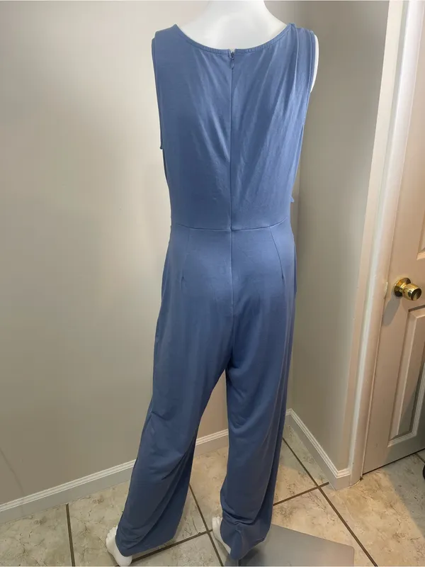 Source Unknown Sleeveless Jumpsuit in Dusty Blue - Image 2