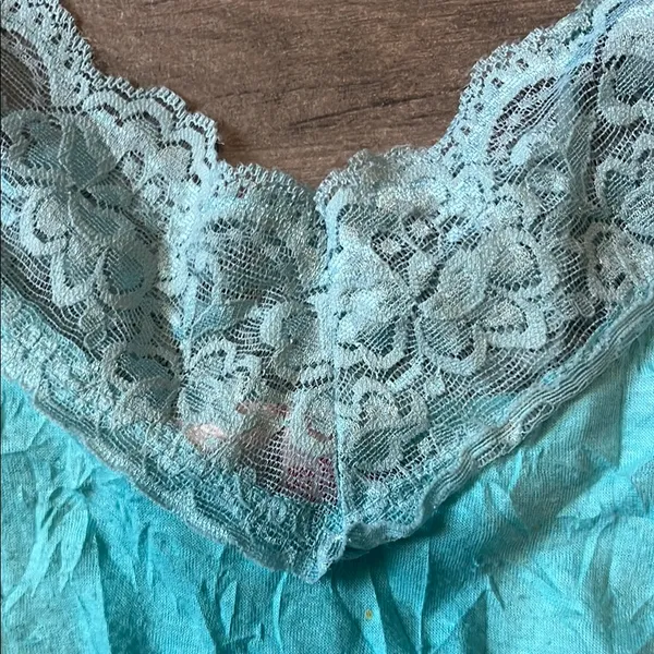 Xhilaration Blue Fitted Lace Camisole - Image 3