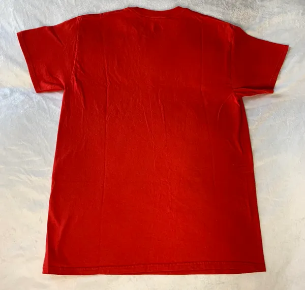 Majestic Philadelphia 76ers Red Graphic T-shirt Size Medium - Image 2