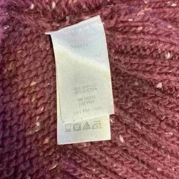 Burgundy Cabela's hooded sweater sz L comfy cozy knit colorful casual basic - Image 6