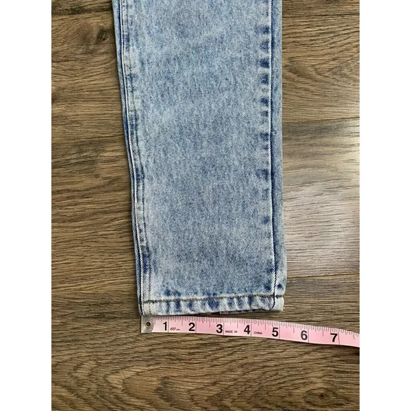 EUC Womens‎ Dakota Blue vintage high rise acidwash bow ankles jeans western SZ 7 - Image 9