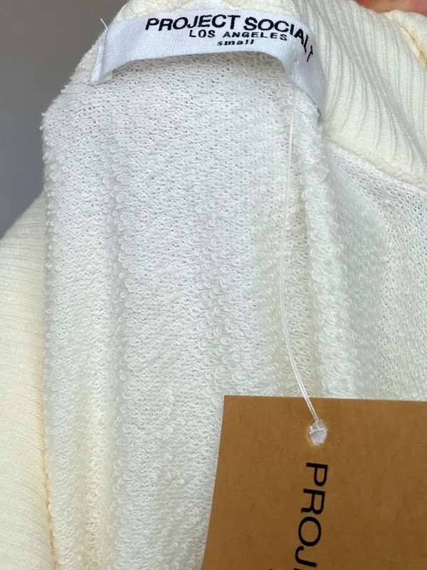 New Project Social T Cream Half-Zip Pullover - Image 9