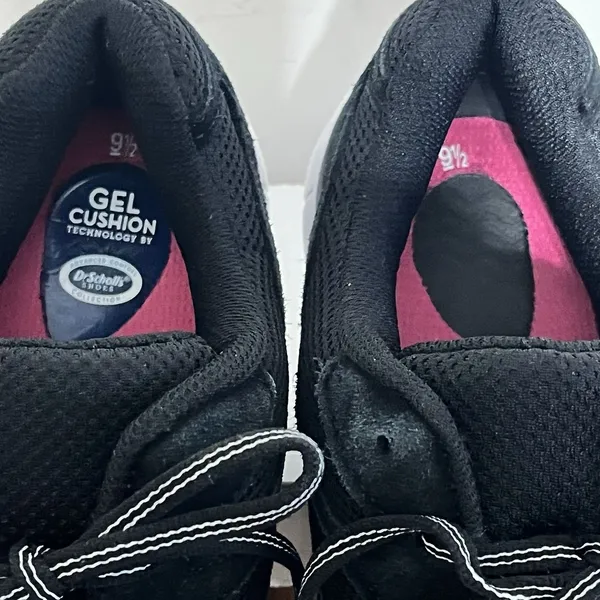 Dr Scholl's Women's Frida Tech Running Shoes Black‎ & White Size 9.5 - Image 6
