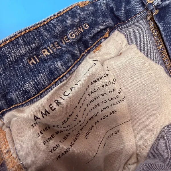 American Eagle Women's Hi-Rise Jegging Next Level Stretch Jeans Size 16 Regular - Image 8