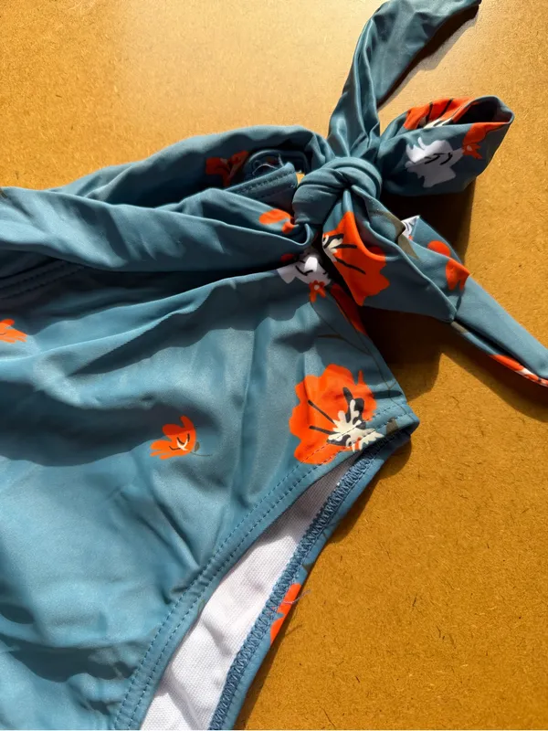 Women's NEW Two Piece High Waisted Bikini Swim Suit Size L #260375 - Image 4
