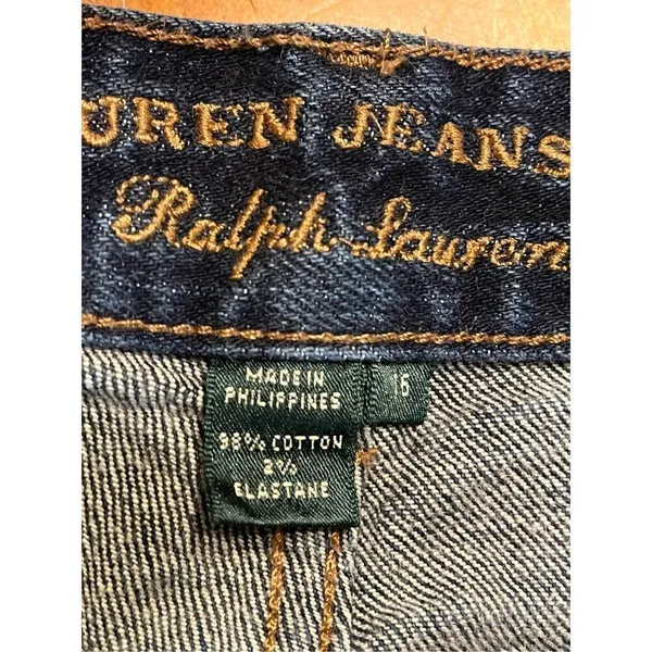 Lauren Jeans Co. Ralph Lauren Jeans Womens Size 16 Blue Denim Bootcut (2422) - Image 8