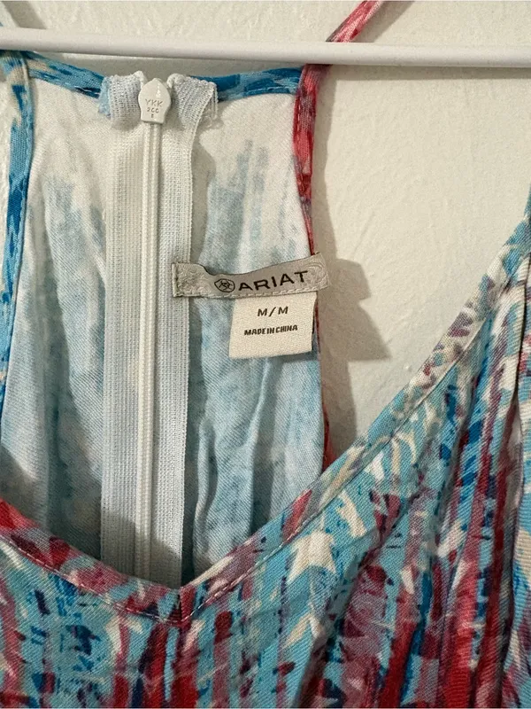 Ariat Blissful Zip Up Racerback Dress | Size: Medium - Image 4