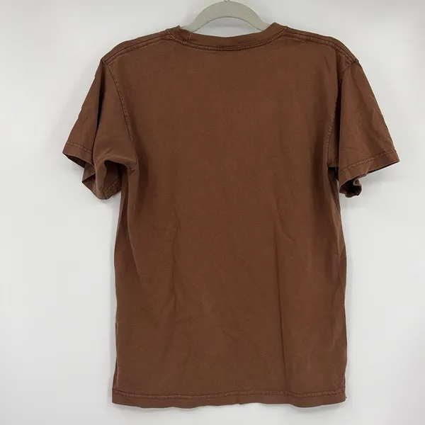 Vtg Y2K Wckd Graphic Tee Womens Top Sz Small Grunge Indie Street Brown Retro USA - Image 5