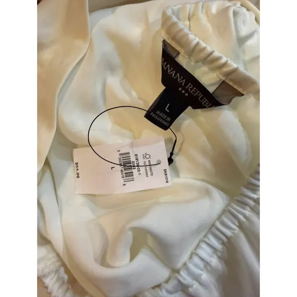 NWT Banana Republic White Halter Top Size Large - Image 3