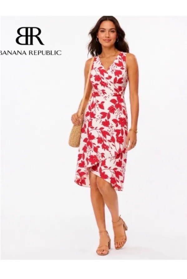 Banana Republic Floral Dress Midi - Image 3