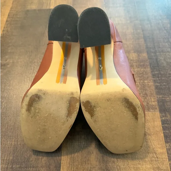 Sam Edelman Leather Block Heel Loafers Size 8 - Image 8