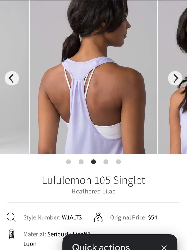 Lululemon tank top in Light Purple Size 10 Lilac Lavender - Image 7