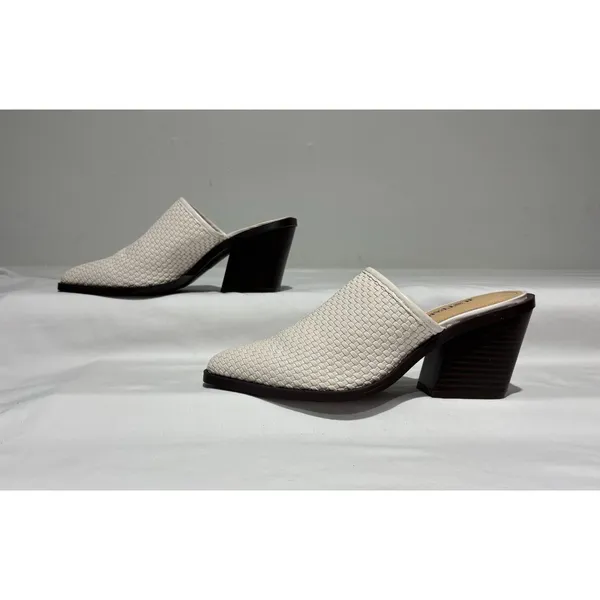 NEW JustFab Woven Heeled Mules SIze 7 - Image 4