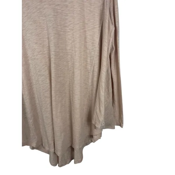 We The Free Free People Oversized Tunic Top Blush Long Sleeve Asymmetrical Hem M - Image 4