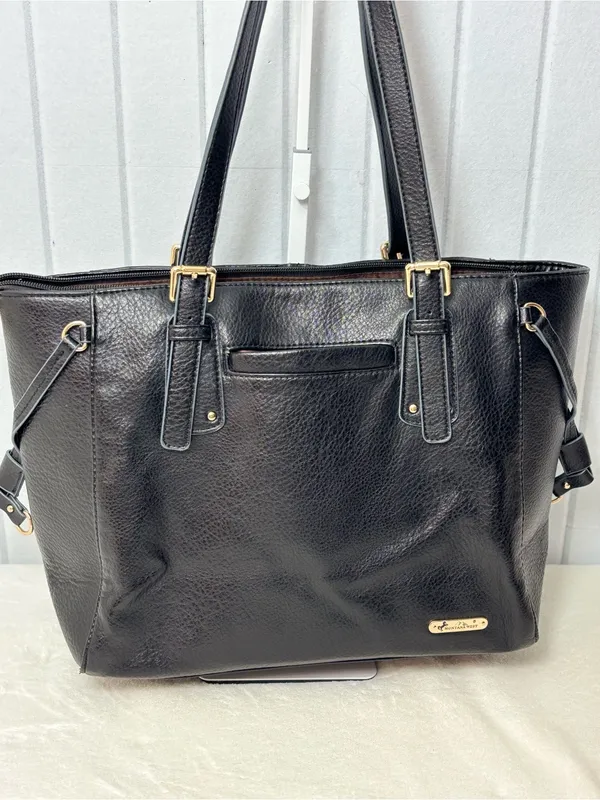Montana‎ West Black Tote with Gold Stud Accents - Image 4