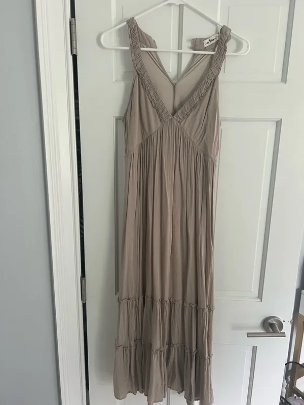 Tan maxi dress - Image 3