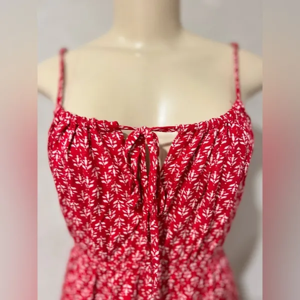 Lulu’s Grecian Getaway Red and White Print Mini Dress size large - Image 12