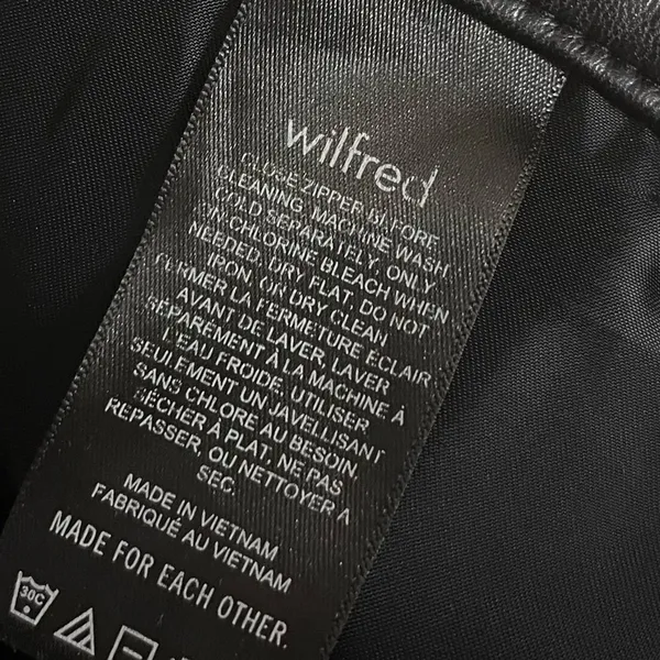 Aritzia‎ Wilfred The Melina Pant Black Vegan Leather Pants Size 8 - Image 11