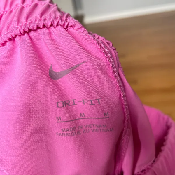 Nike Dri-FIT Pink Wide Leg Track Pants M - Image 5