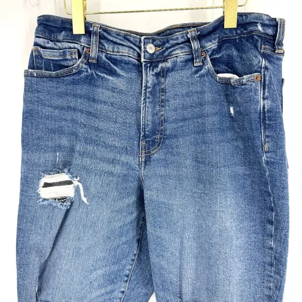 Old Navy O.G. Loose High Rise Distressed Jeans Size 14‎ - Image 3