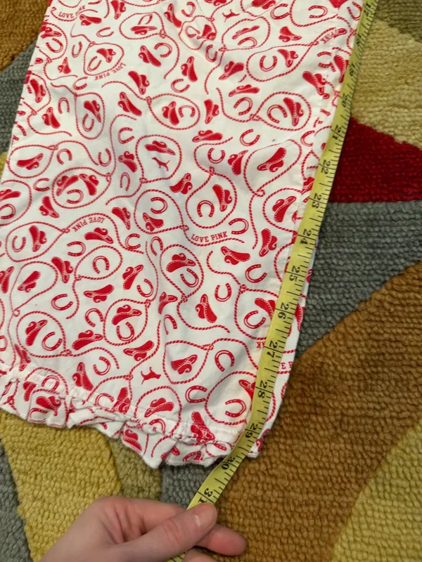 Victoria’s Secret PINK Y2K Dog Western Print Pajama Pants Sleep Sleepwear XS - Image 2