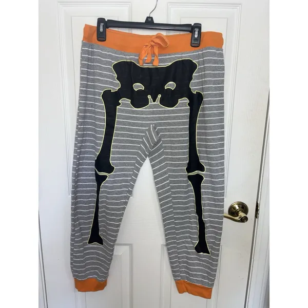 Snooze Button Women’s Halloween Skeleton Pajama Set L Glow in the Dark - Image 4
