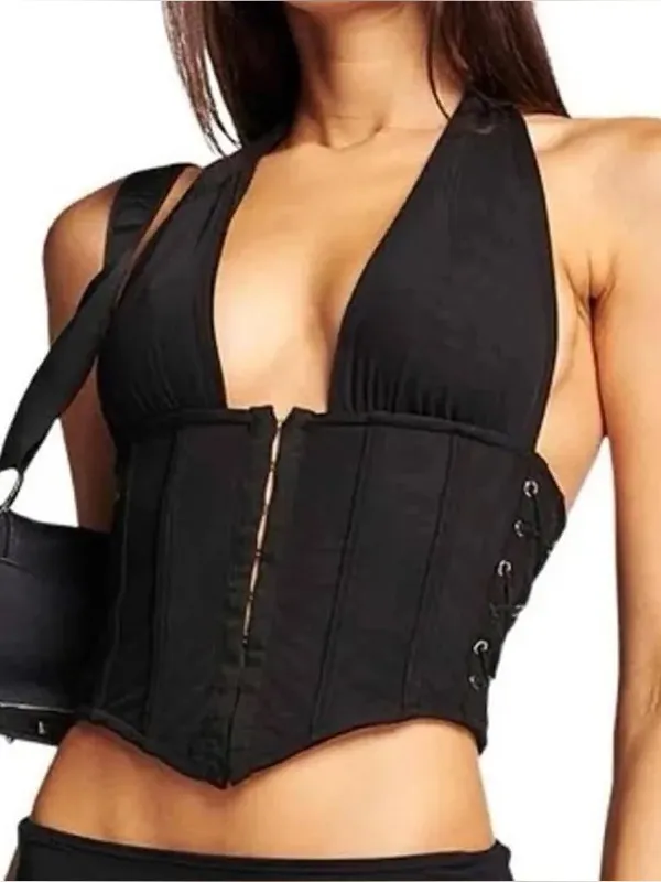 I.AM.GIA Celestina Black Corset Top NWT Size S - Image 6