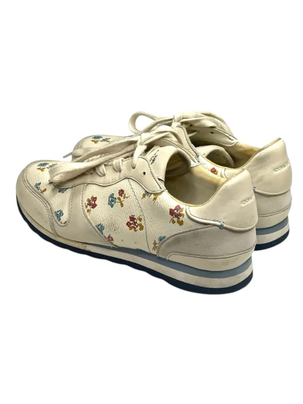 Coach ✽ C142 Runner Running Shoes Sneakers ✽ Chalk Tossed Rose Print ✽ 8.5M ✽ - Image 5