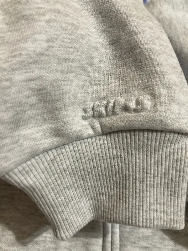SKIMS Cotton Fleece Zip-Up Hoodie S - Image 5