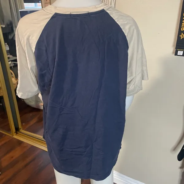 Baseball Tee Blue Size XL - Image 2