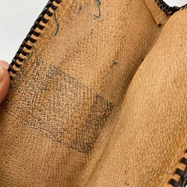 Vintage Hand Tooled Leather‎ Bill Holder Engraved Hazel Bishop - Image 8